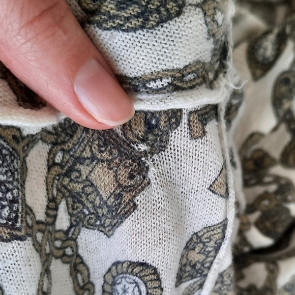 Anthropologie Charlie & Robin Lock & Key Cardigan Sweater L - Picture 8 of 8